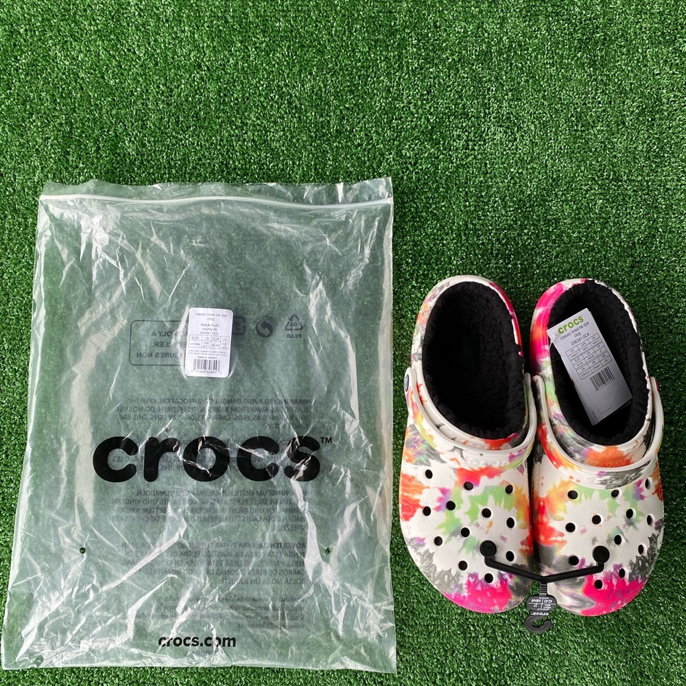 Crocs classic Lined Tie Dye Clog UNISEX mens 9 womens 11